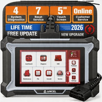 ANCEL DS100 OBD2 Car Diagnostic Scan Tool 7 Resets AutoSearch 5  Android Laptop