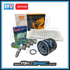 MX-5 MK3/NC 1.8 QH Oil & Air Filter + Denso Spark Plug  Engine Service Kit 06-15