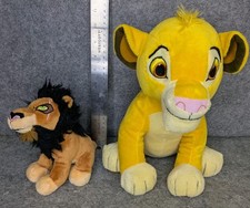 Disney Lion King Simba  Scar Plush Lot Kohl's Cares Disney Store Stuffed...