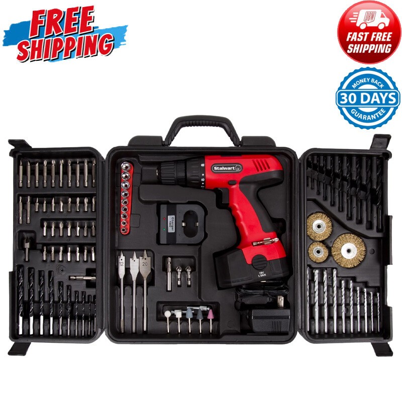 Drill Power Tool Sets 18-volts Convenient New W/ 89-piece