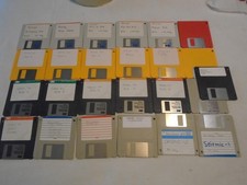 Floppy Disc Lot 3.5" Diskettes 25 Total - Used - 720KB Double Density