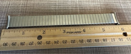 Speidel Mens SS Appx 6-10” Watch Band 19mm Ends NewOldStock - Picture 2 of 3