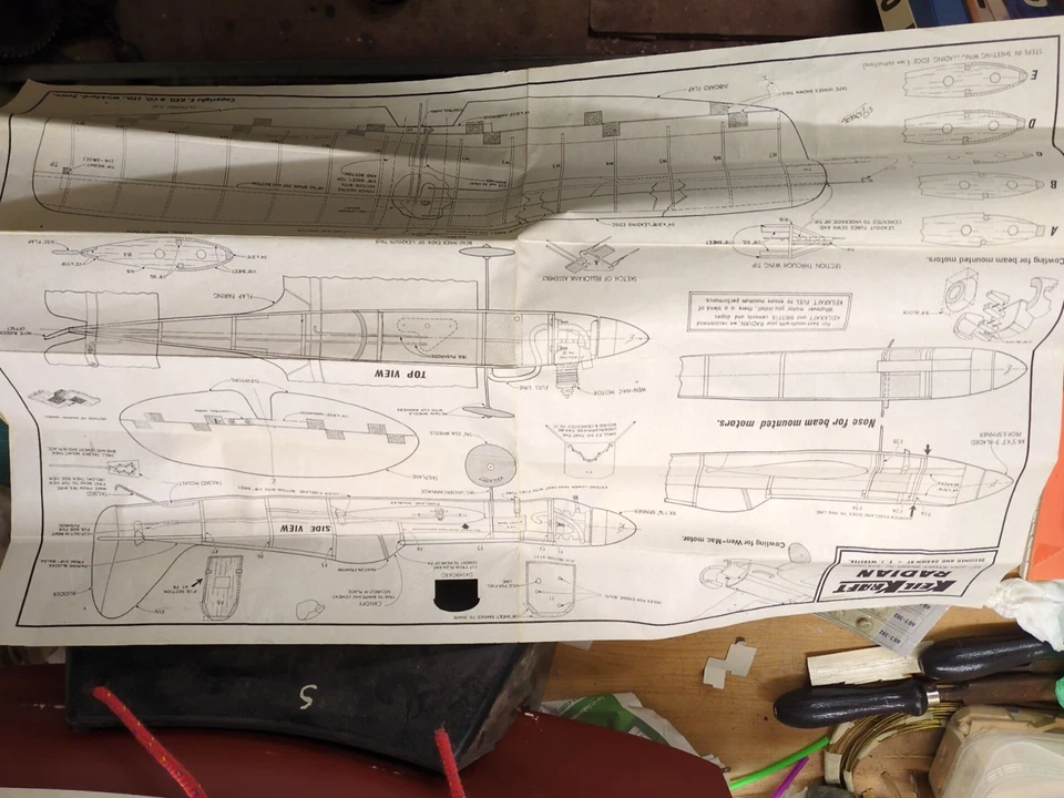Keilkraft Radian Control Line Kit Box And Plan - Image 3 of 3