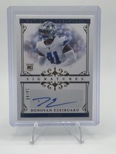 2025 Panini National Treasures Donovan Ezeiruaku Gold Auto #/49 Rookie Cowboys