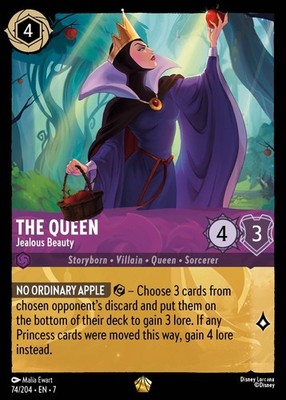 The Queen, Jealous Beauty - FOIL - Archazia s Island - Lorcana TCG