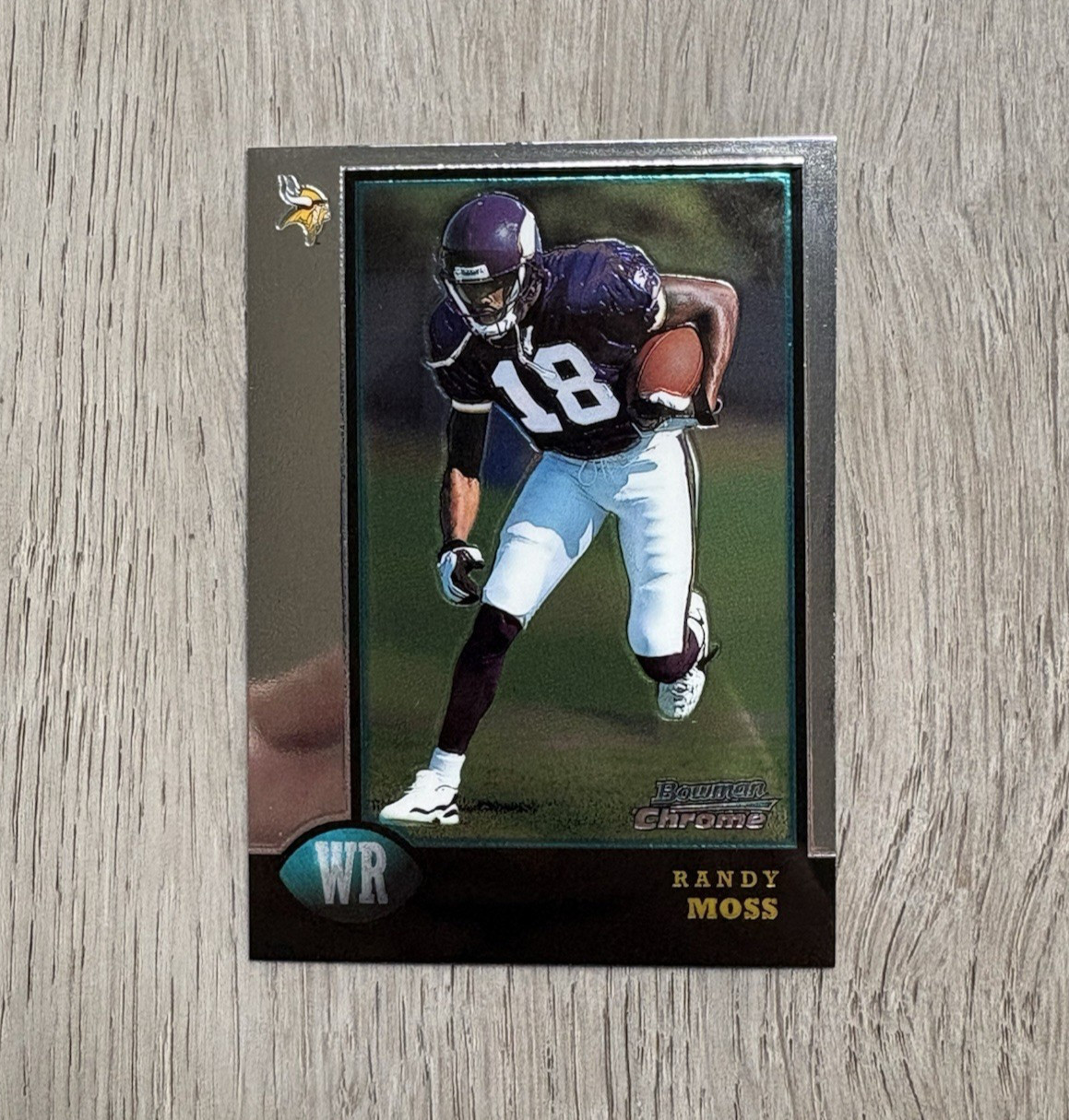 1998 MLB Bowman Chrome | Randy Moss RC | #182 | Minnesota Vikings