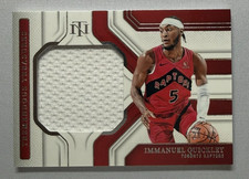 IMMANUEL QUICKLEY 2024-25 National Treasures TREMENDOUS TREASURES #/99 Raptors