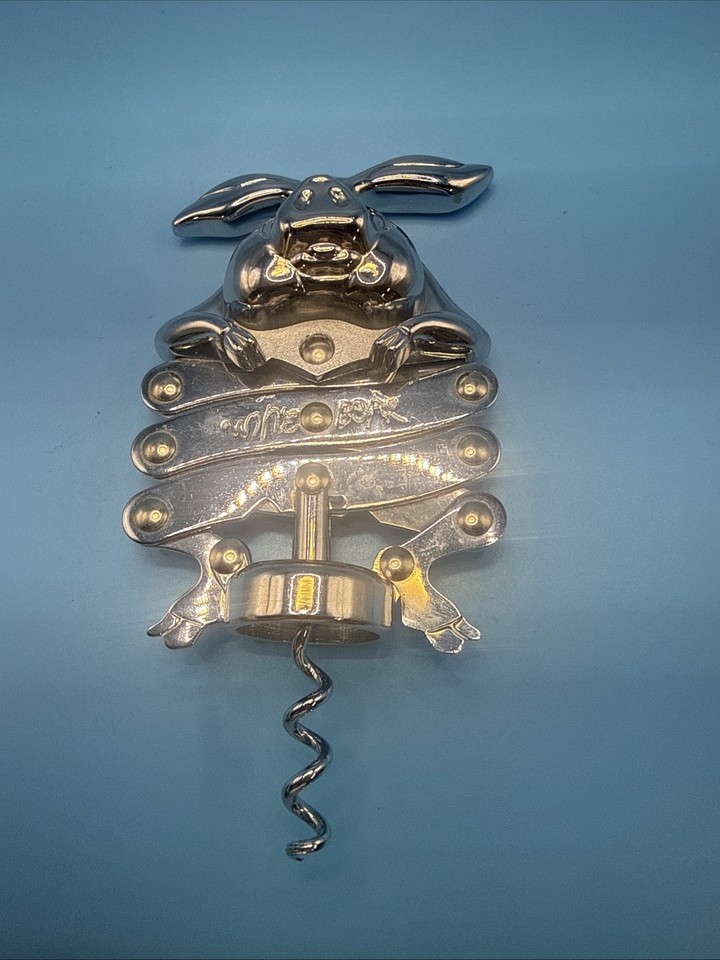 Wine Boar Vintage Metal Accordion Corkscrew Novelty Scissor Action Wine Opener