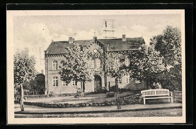 Osterburg / Altmark, St.-Georg-Hospital, Ansichtskarte 