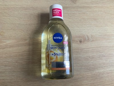 NIVEA Micellar Water Skin Glow 5% SERUM Vitamin C&E ohne Parfum 400ml