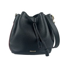 Bally BALLY Handbag Shoulder Bag leather Black Gold Women's z6713