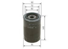 BOSCH Ölfilter 0 451 203 218 Anschraubfilter für PORSCHE 964 911 GT 1" 12 UNF