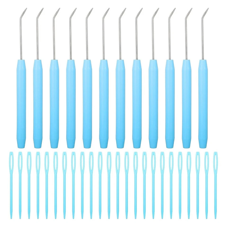 36Pcs Hook Set,Knitting Hook Crochet Needle Hook Plastic Sewing Needles5245