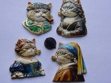 4 pin s  RELIEF CHATS  TABLEAUX CLASSIQUE   NEUF