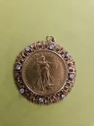 1924 Lady Liberty USA Gold Coin Pendant