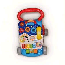 VTech Sit-to-Stand Learning Walker Multicolor Interactive Musical Baby Walker