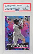 2019 Bowman Platinum Purple Prismatic LUIS ROBERT RC CARD /250 PSA 9 MINT
