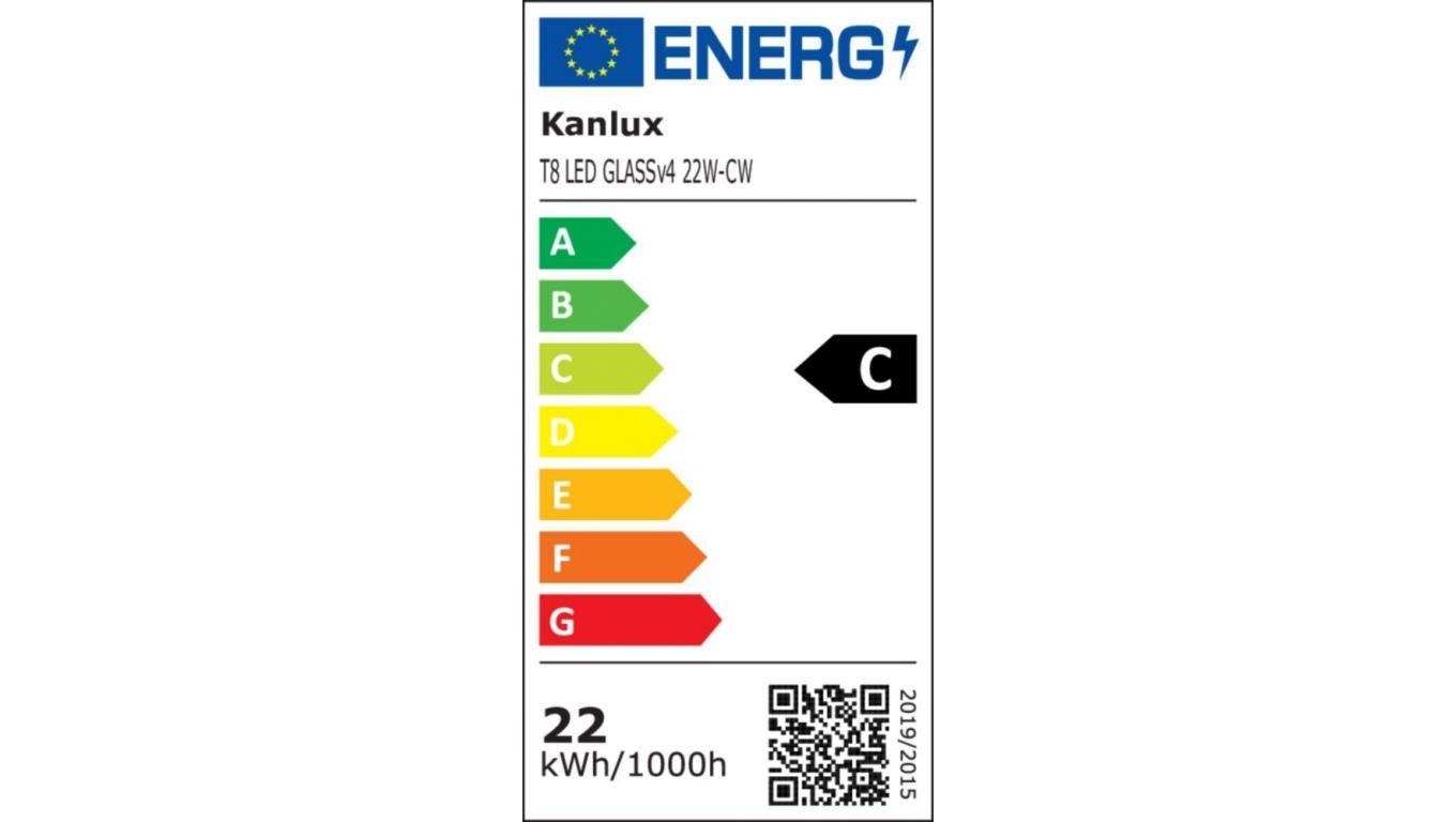 5905339332196 wietlwka LED T8 1512mm GLASSv4 22W-CW 3520lm 6500K barwa zimna 3 3590₽