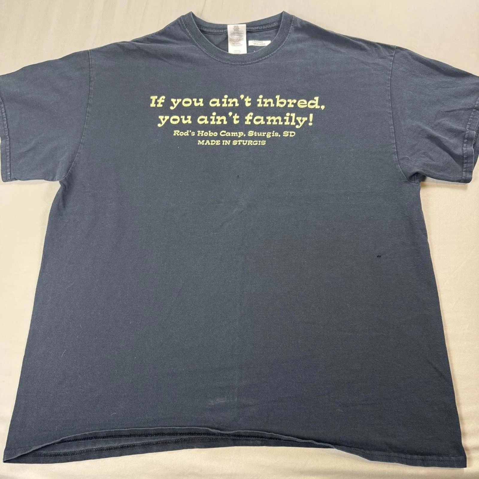 Vintage Sturgis "Rod's Hobo Camp" and "If You Ain't Inbred, You ain't family!"