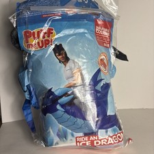 Spooktacular Creations Blue Ice Dragon Ride-On Inflatable Adult One Size