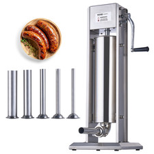 Manual Sausage Stuffer 7L 15LB Vertical Dual Speed Stainless Steel
