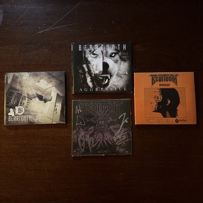 Beartooth CD Lot - Disgusting, Aggressive, Disease, and Below SIGNED