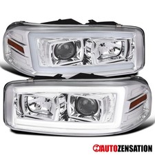 Fit 2000-2006 Gmc Sierra Gmc Yukon Denali Led Tube Projector Headlights Lamps Fit 2000-2006 Gmc Sierra Gmc Yukon Denali Led Tube Projector Headlights Lamps