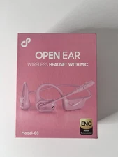 Open Ear Headphones with Mic, Bluetooth Headset with Microphone Noise Cancelling