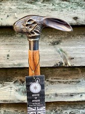 Victorian Style Solid Brass Head Handle Antique Wooden Walking Stick Cane design