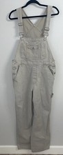 Vintage Squeeze Jeans Overalls Large Bib Carpenter Tan Khaki