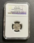 1917 P Mercury Dime, NGC , AU/details, Nice Bands, Ships Only To  US Address