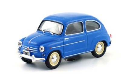 ミニカー FIAT - DetailCars FIAT 600D Blue, white top DetailCars FIAT 600D Blue, white top ミニカー
