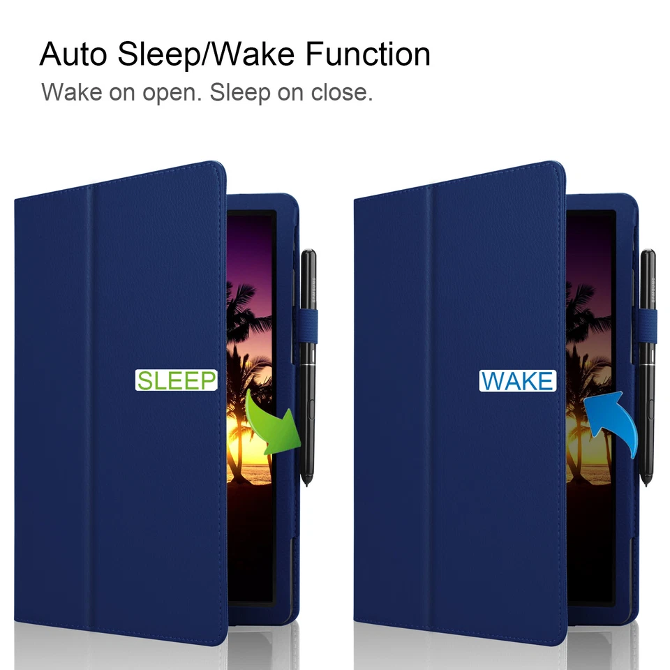 Folio Cover For Samsung Galaxy Tab S10 Lite S10 FE S9 S7 A9+ A7 Lite Tablet Case - Image 2 of 4