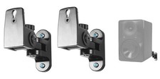  2 Hidden Wall Mount Swivel Brackets For Mackie MR624 Studio Monitor Speakers
