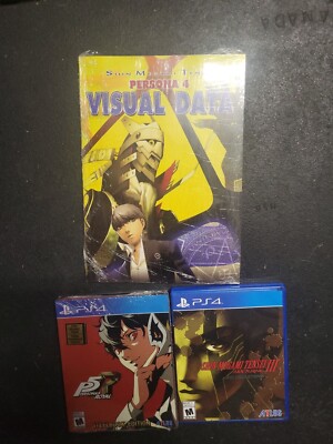New Persona Royal Steel Book Edition PlayStation 4, visual data book,  Megami