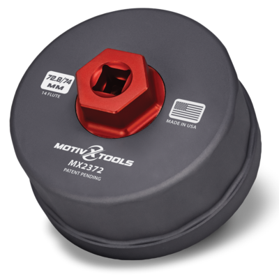 Motivx Tools 72.8mm / 74mm 14 Flute Combination Oil Filter Wrench