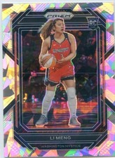 2023 Panini Prizm WNBA LI MENG RC ROOKIE #132 CRACKED ICE PRIZM MYSTICS