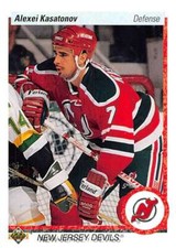 1990-91 Upper Deck Hockey  #286 Alexei Kasatonov  RC Rookie New Jersey Devils 