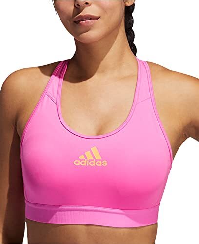 adidas Womens Don't Rest Alphaskin Padded Bra Screaming Pink