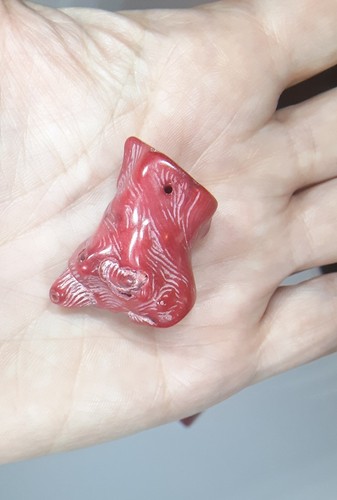 5 Bead Pendants Bamboo Coral Branch Irregular - Picture 7 of 8