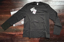 Re/Done x Hanes 50s Long Sleeve Crewneck shirt Black tee t-shirt boxy Medium NWT