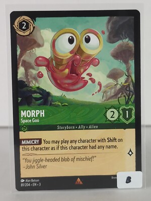 morph lorcana card Space Goo 211 204 Case | Into the Inklands 2 Willpower Card Morph Space Goo Enchanted