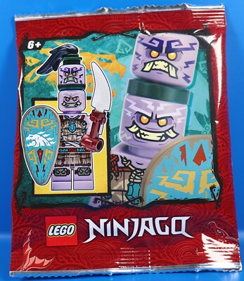LEGO Ninjago 892178 Figur Poulerik mit Schild und Knochen Dolch 