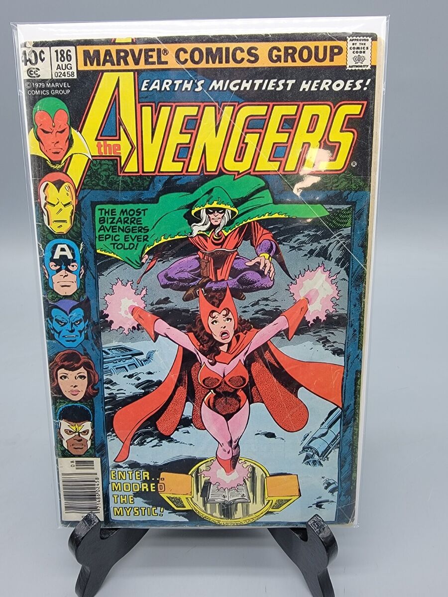 AVENGERS 186 Origin SCARLET WITCH & QUICKSILVER 1st MAGDA & CHTHON -  NEWSSTAND