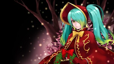 Anime girls sona league legends cyan hair over one eye CCG Gaming Mat Desk