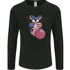 Bubblegum Cow American Shades  Bubble Gum Mens Long Sleeve T-Shirt