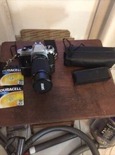 nikon fg film camera With Lens Samar 80-200 mm And Power Winder