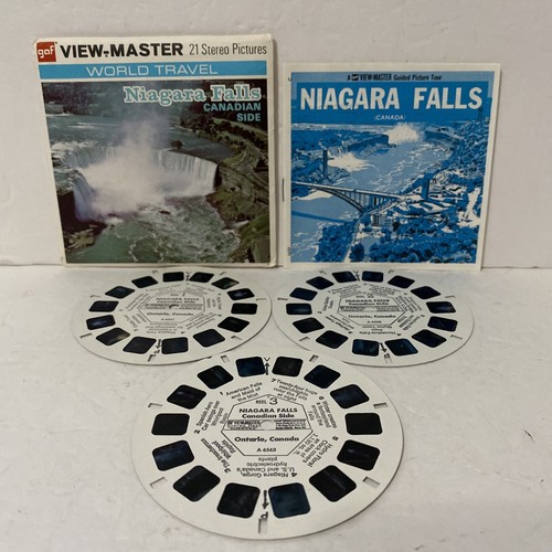 VIEW-MASTER vintage SET of 3 REELS Niagara Falls Canadian Side GAF Packet A 656 - Picture 1 of 7