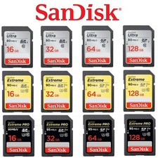 SD Card SanDisk 32GB 64G 128G 256G 16G Ultra Extreme Pro SDHC SDXC Camera Memory