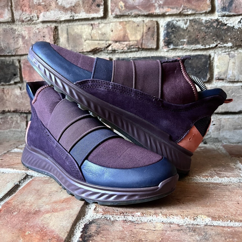 Ecco ST.1 High Top Night Sky Fig Plum Ankle Boot Sneakers Shoes US Size